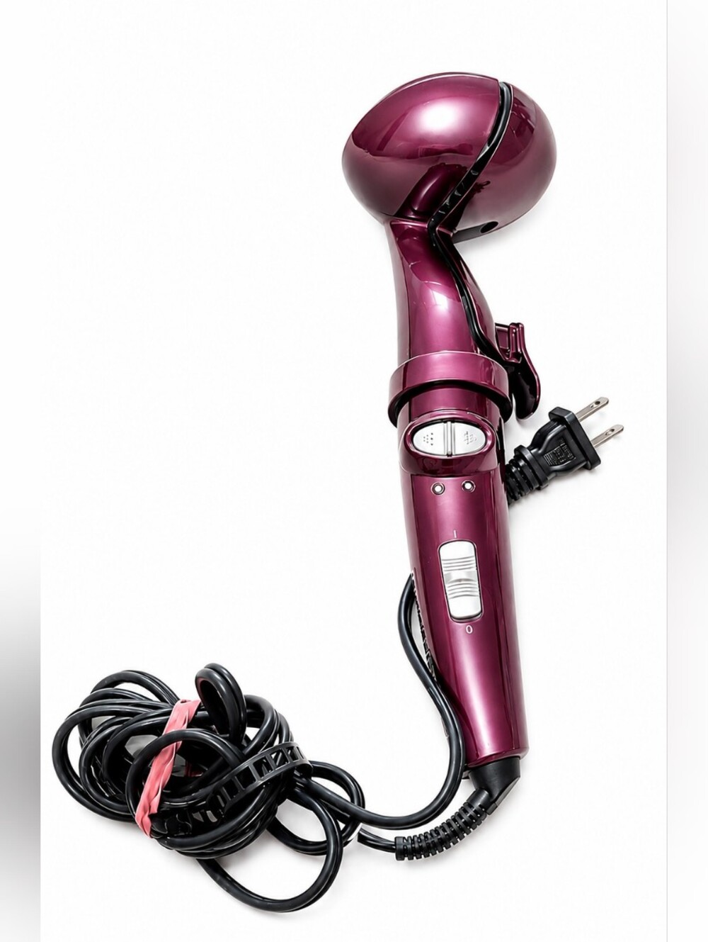 Conair Curl Secret Automatic Hair Curler Burgundy Auto Curling Iron Ceramic